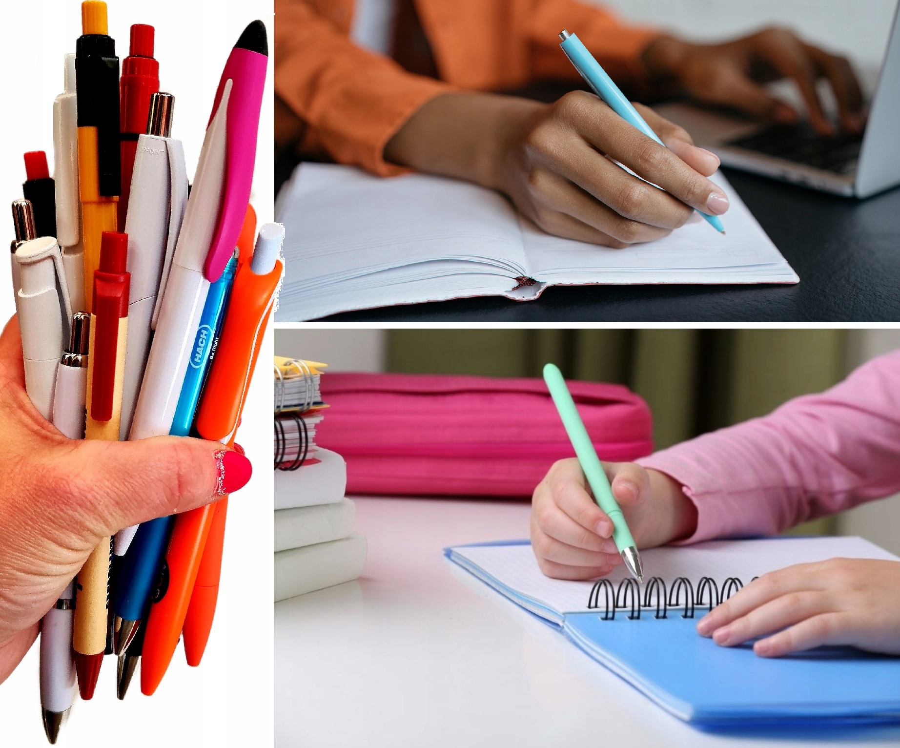 DŁUGOPISY AUTOMATYCZNE Z WKŁADEM KOLOROWE I PRAKTYCZNE ZESTAW 20 szt Stan opakowania oryginalne