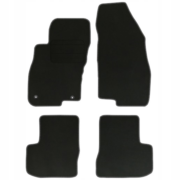 Fiat Grande Punto 05-12 velurové koberce Comf Černé