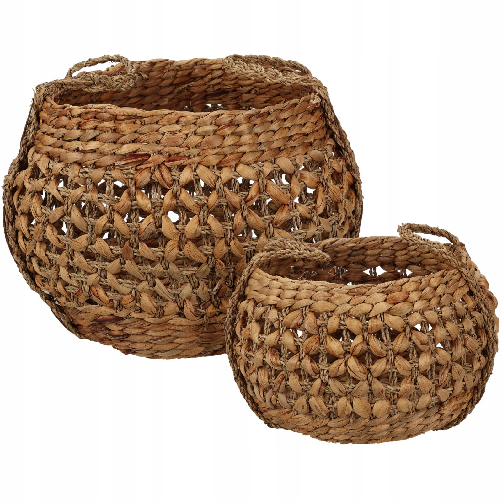 Košík Na Skladovanie, Prírodný, Pletený Z Morskej Trávy, 2 Ks