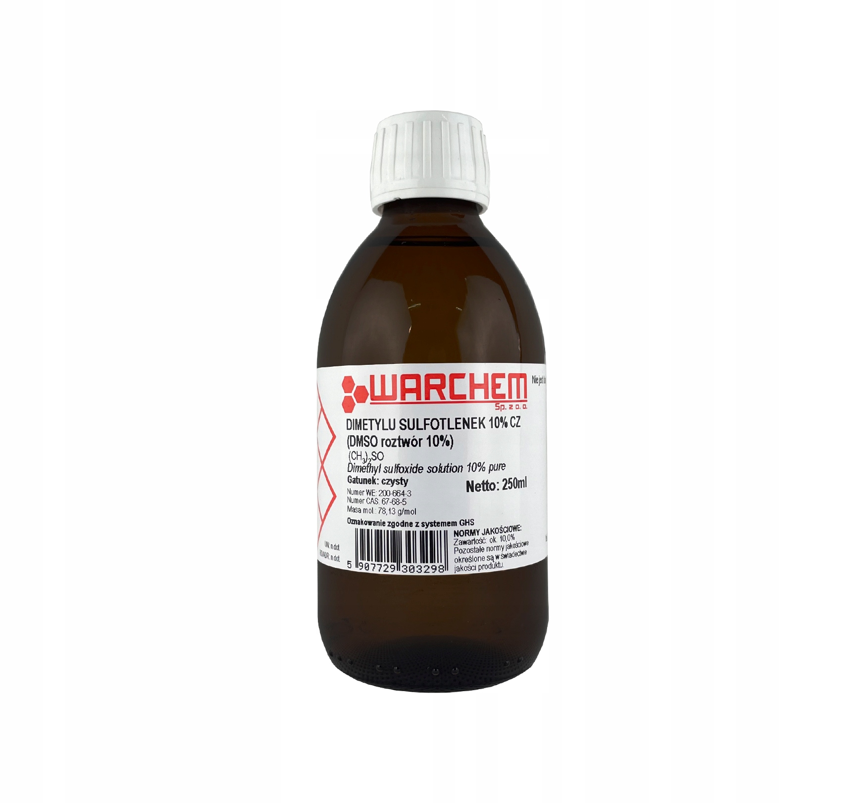 

Dimetylu Sulfotlenek Dmso 10% czysty 250ml