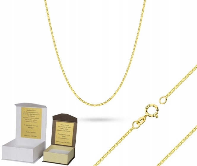 Zlatý řetízek 45 cm Gucci zlato pr. 585 Dedikace GZ1