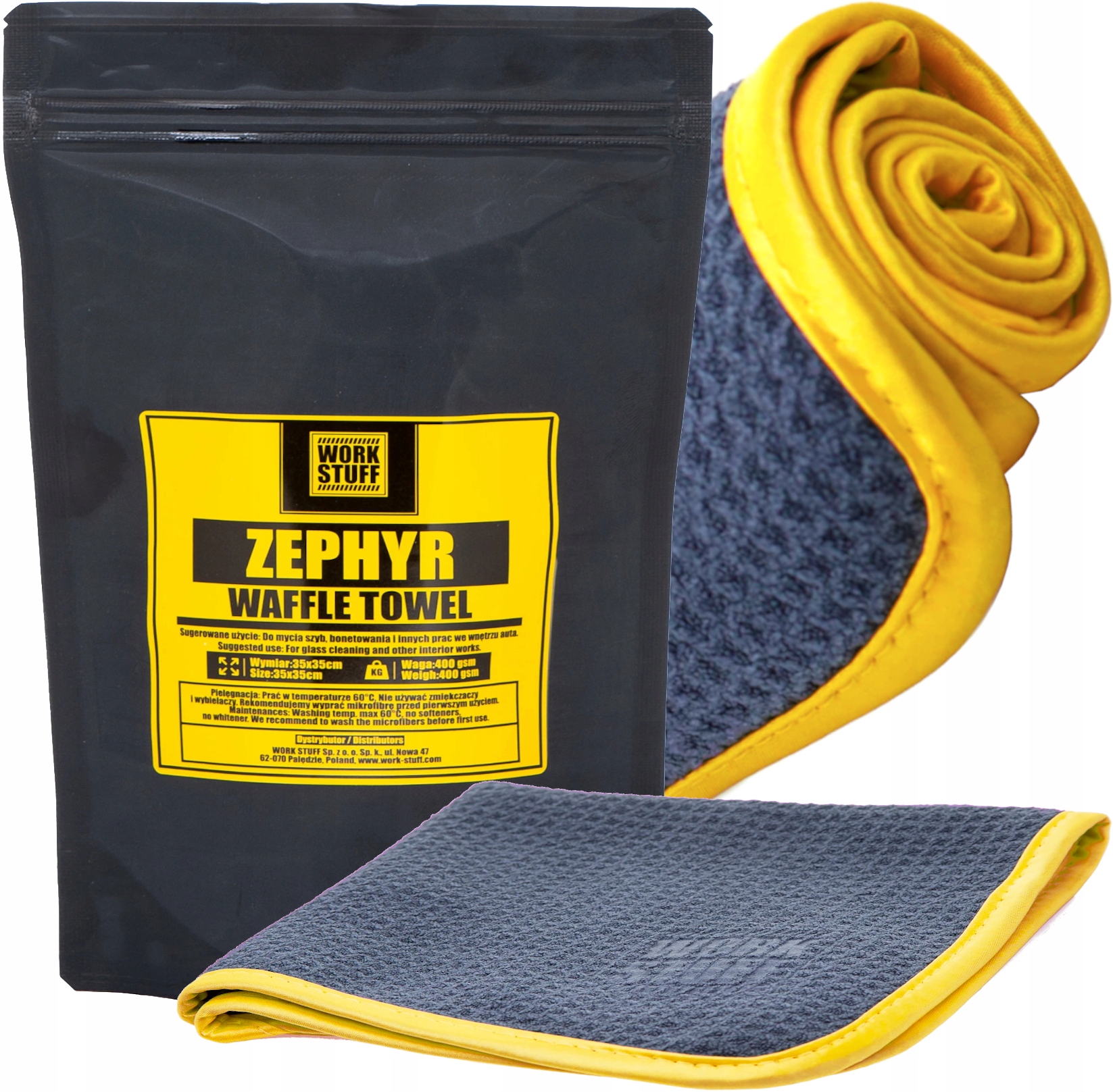

Work Stuff Zephyr Ręcznik Waflowy do szyb 35x35 cm