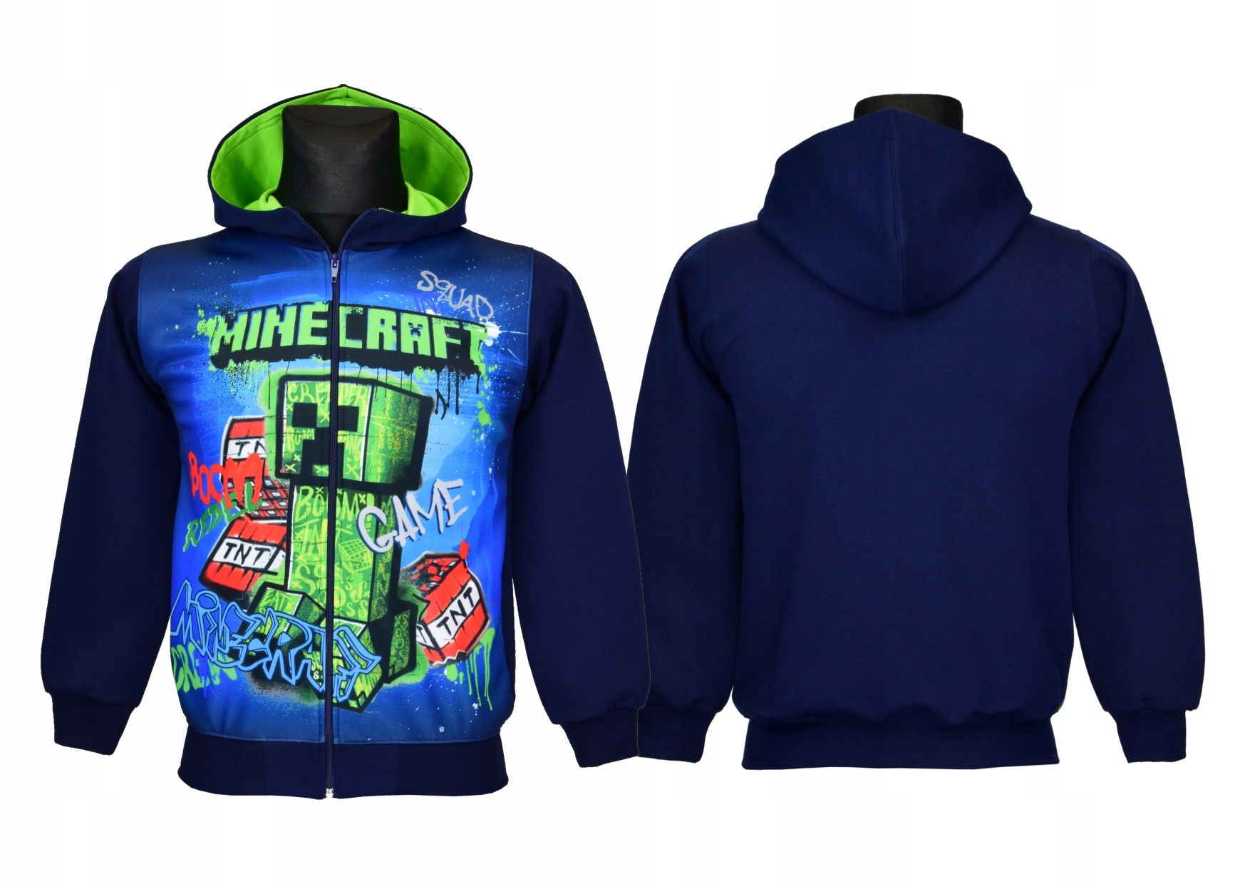 

bluza Minecraft rozpinana kaptur A19 rozm. 140