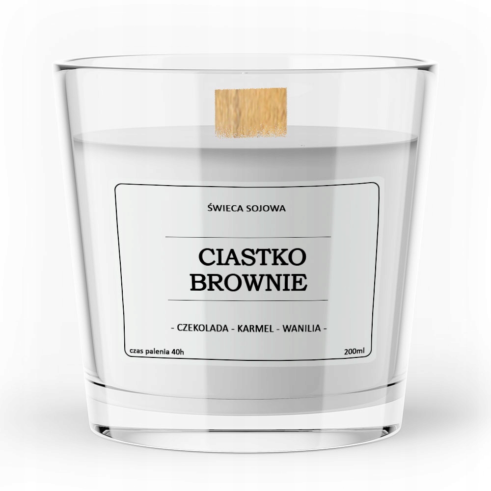 

Sojowa świeca zapachowa Ciastko Brownie 200ml