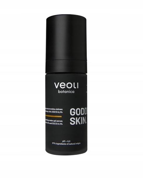 Veoli Botanica Goddess Skin Serum pro rozjasnění a zklidnění vody a gelu, 30 ml
