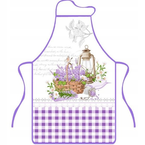 

Fartuch Fartuszek Kuchenny Lawenda Latarnia 50X76
