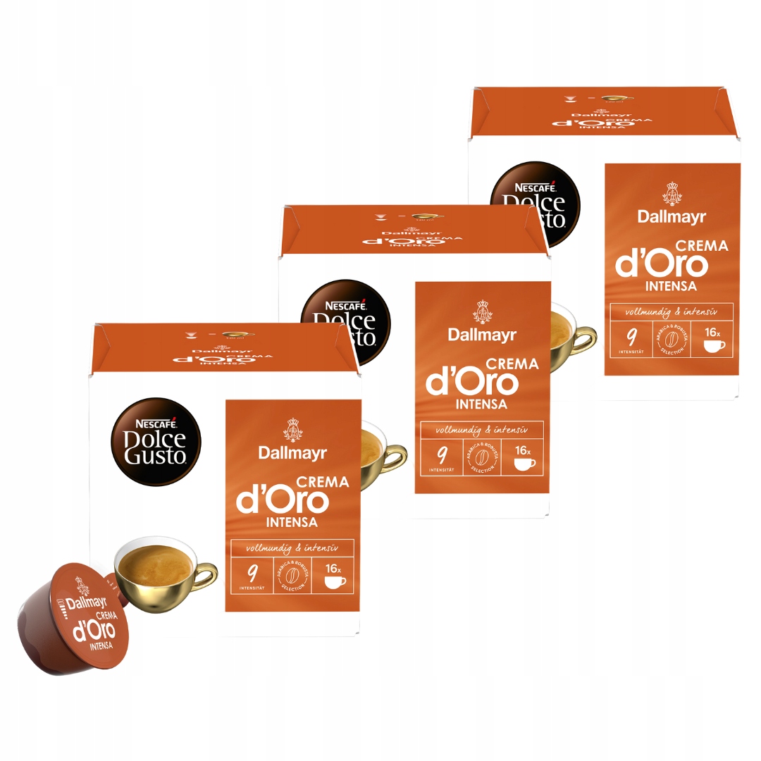Kawa Dallmayr Nescafé Dolce Gusto Crema d'Oro intensa 3x 16 kapsułek