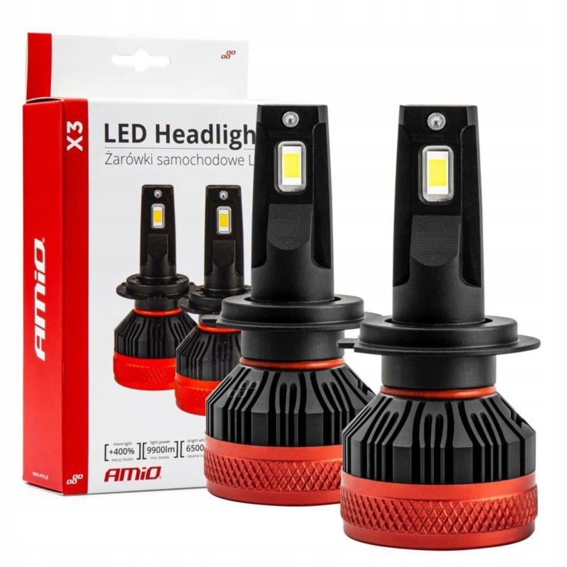 Amio Żarówki Samochodowe Led X3 Series H7
