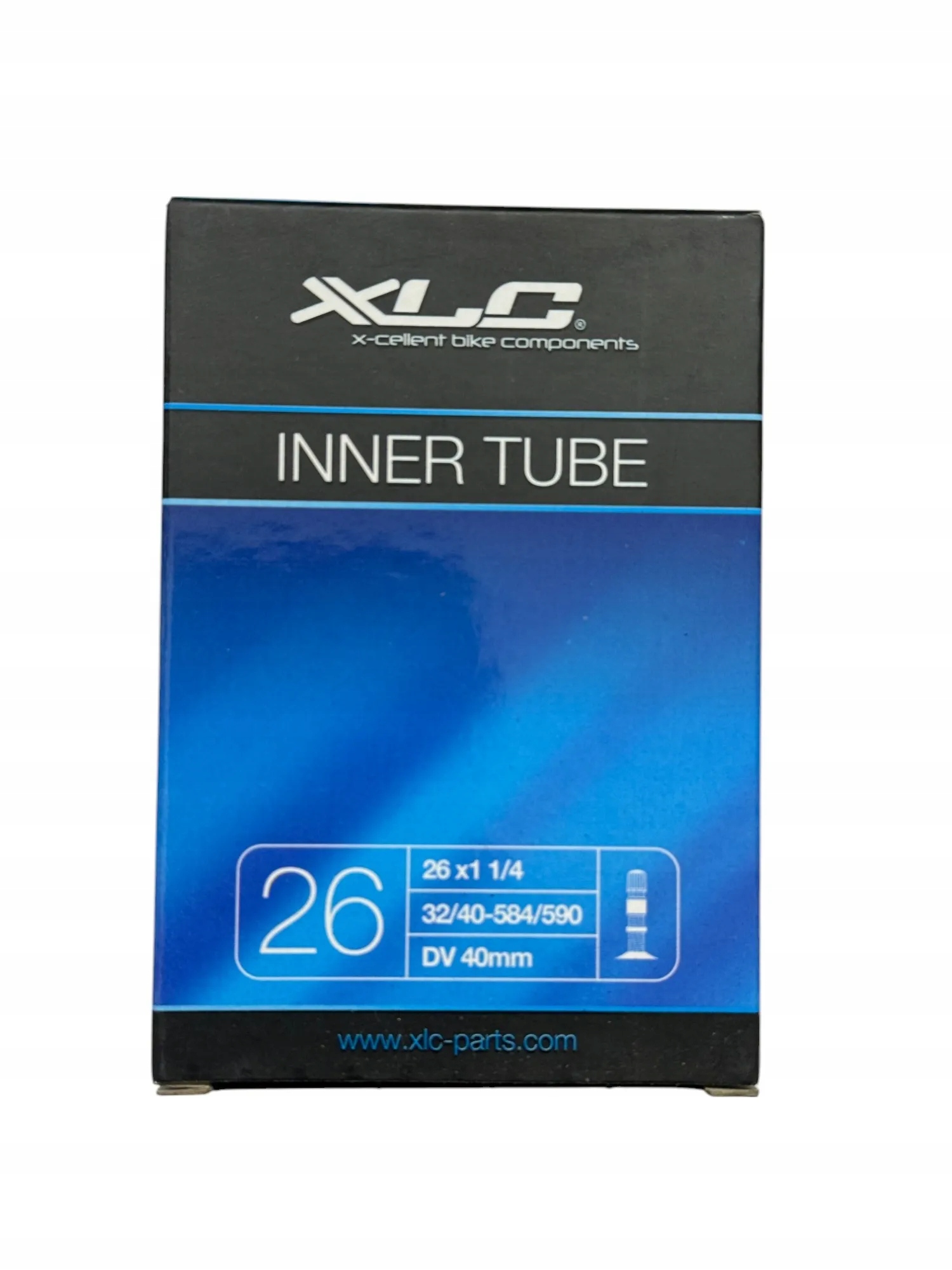 Dętka rowerowa XLC 26 x 1 1/4 , 32/40-584/590, DV40 mm