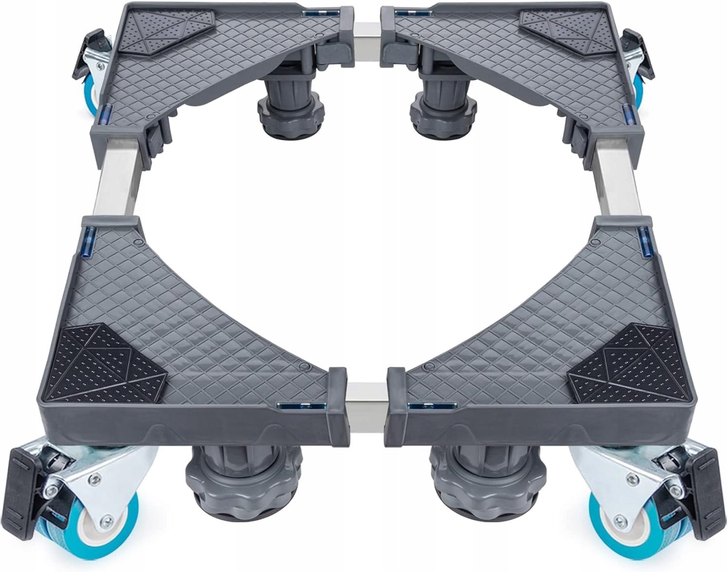 Regulowana Podstawa Do Pralki Lodówki 45-75CM Kółka Ruchoma Platforma Gumo