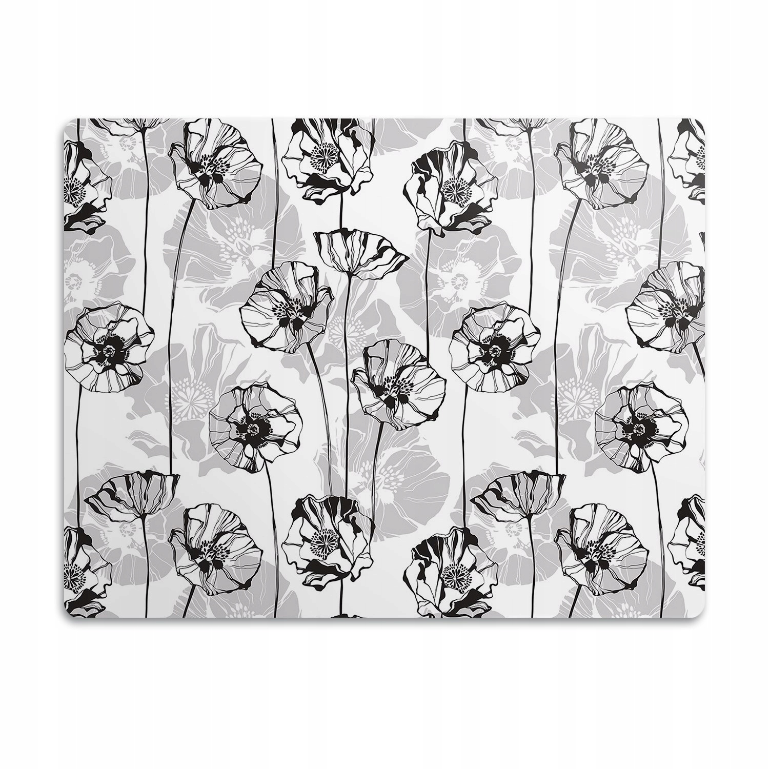 Levně Pro psa podložka pod misku Květiny obrys 60x40 cm