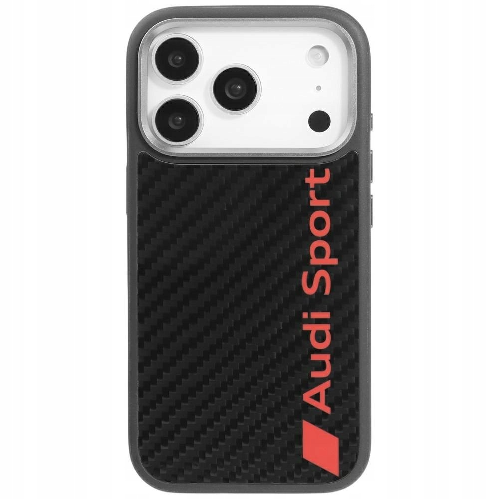 Pouzdro Audi R8 Carbon Fiber MagSafe pro iPhone 17 Pro, černé