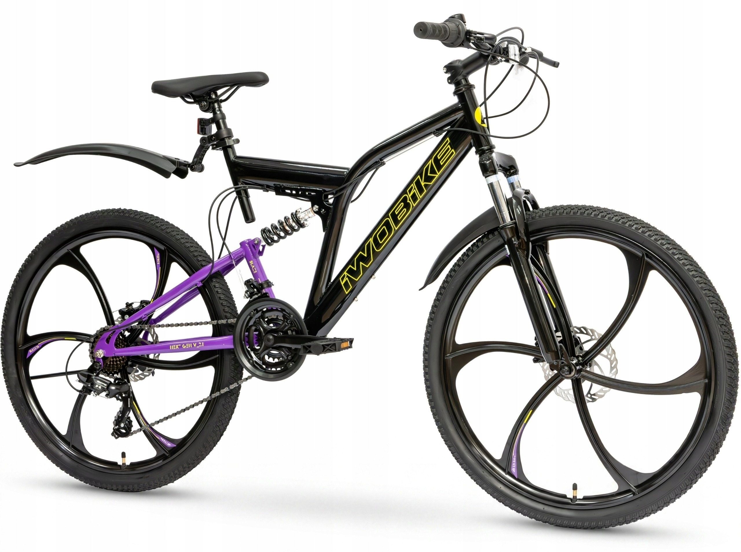 Rower Górski 26" Mtb Iwobike Męski Damski Shimano Felgi Full Amortyzacja