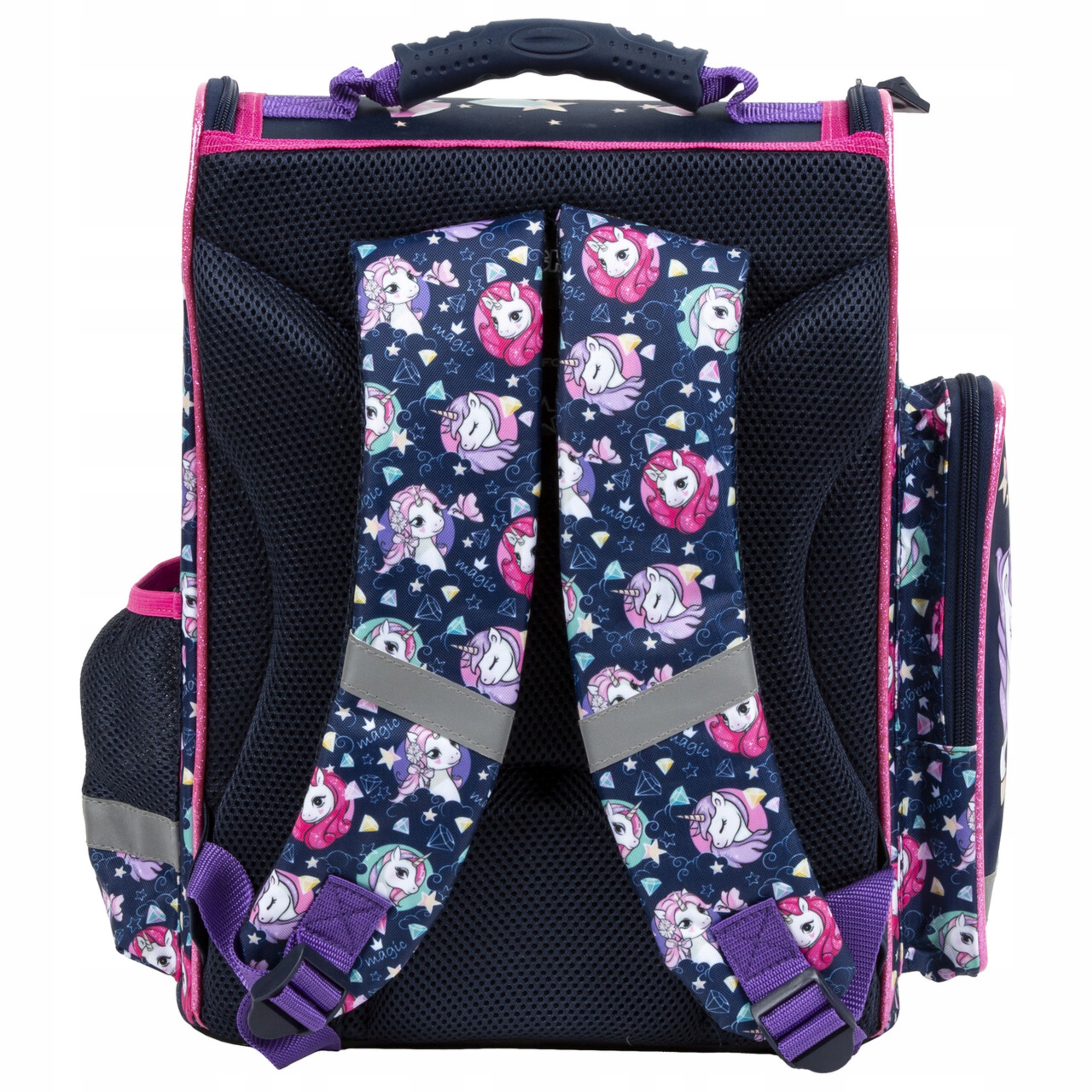 TORNISTER DZIEWCZĘCY JEDNOROŻEC ZESTAW 5el UNICORN Typ jednokomorowy