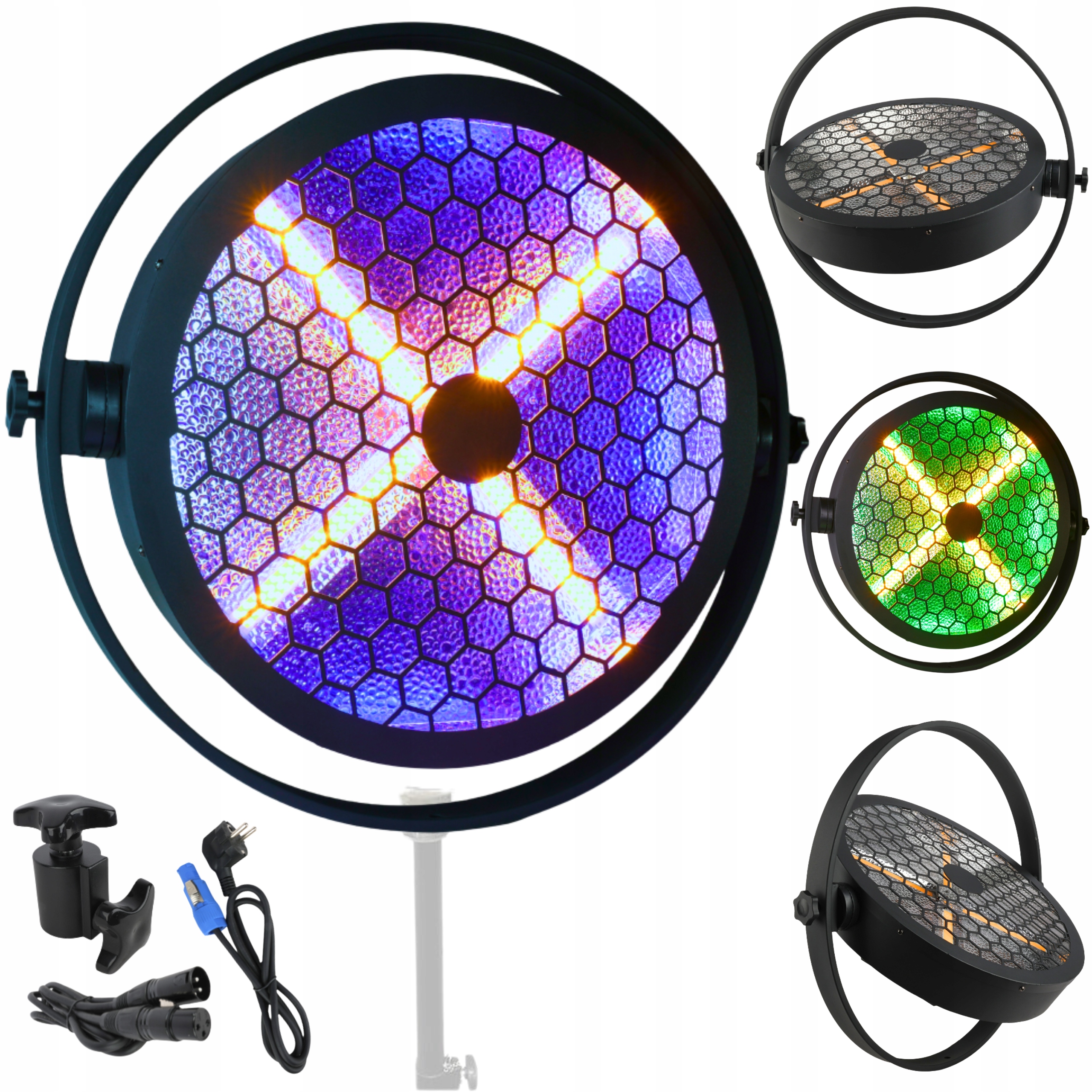 Retro Estrádní Reflektor Vintage Jevištní Osvětlení Teplá Bílá Ww +rgb