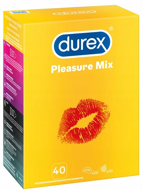 

Durex prezerwatywy Pleasure Mix 40 szt stymulujące