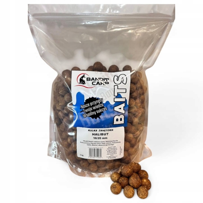 Bandit Carp Kulki zanętowe Halibut 16/20mm 3kg