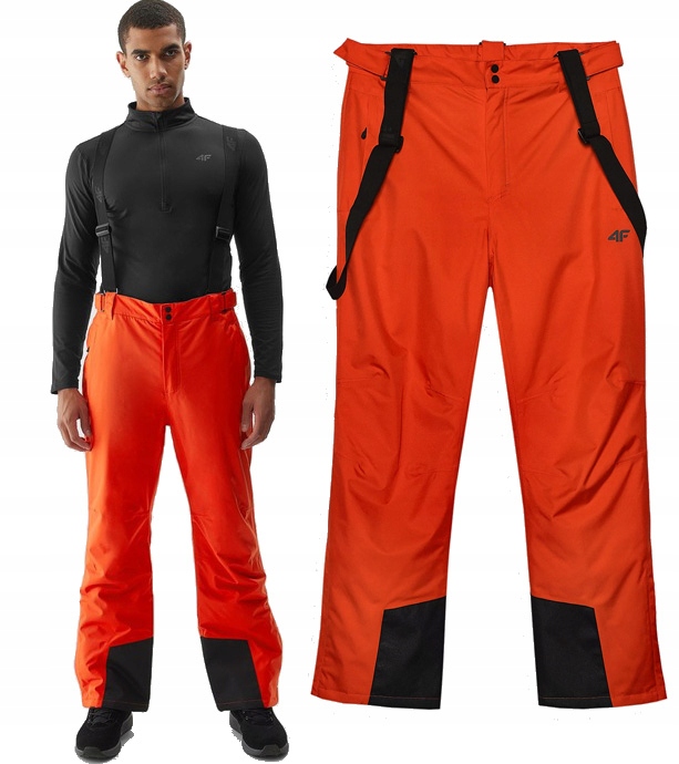 4F Pánské lyžařské kalhoty Szelki Membrána 5 000 TFTRM361 > XL