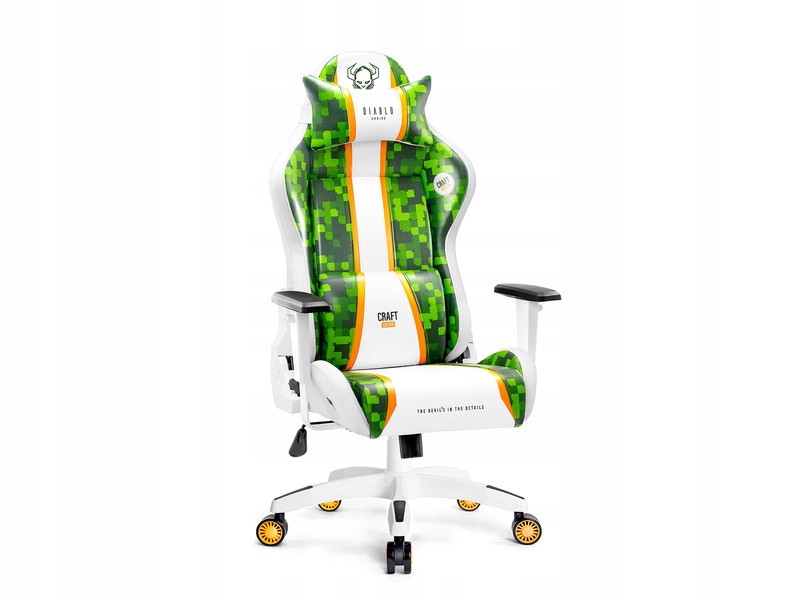

Fotel Diablo X-one Craft (L) Biało-zielony