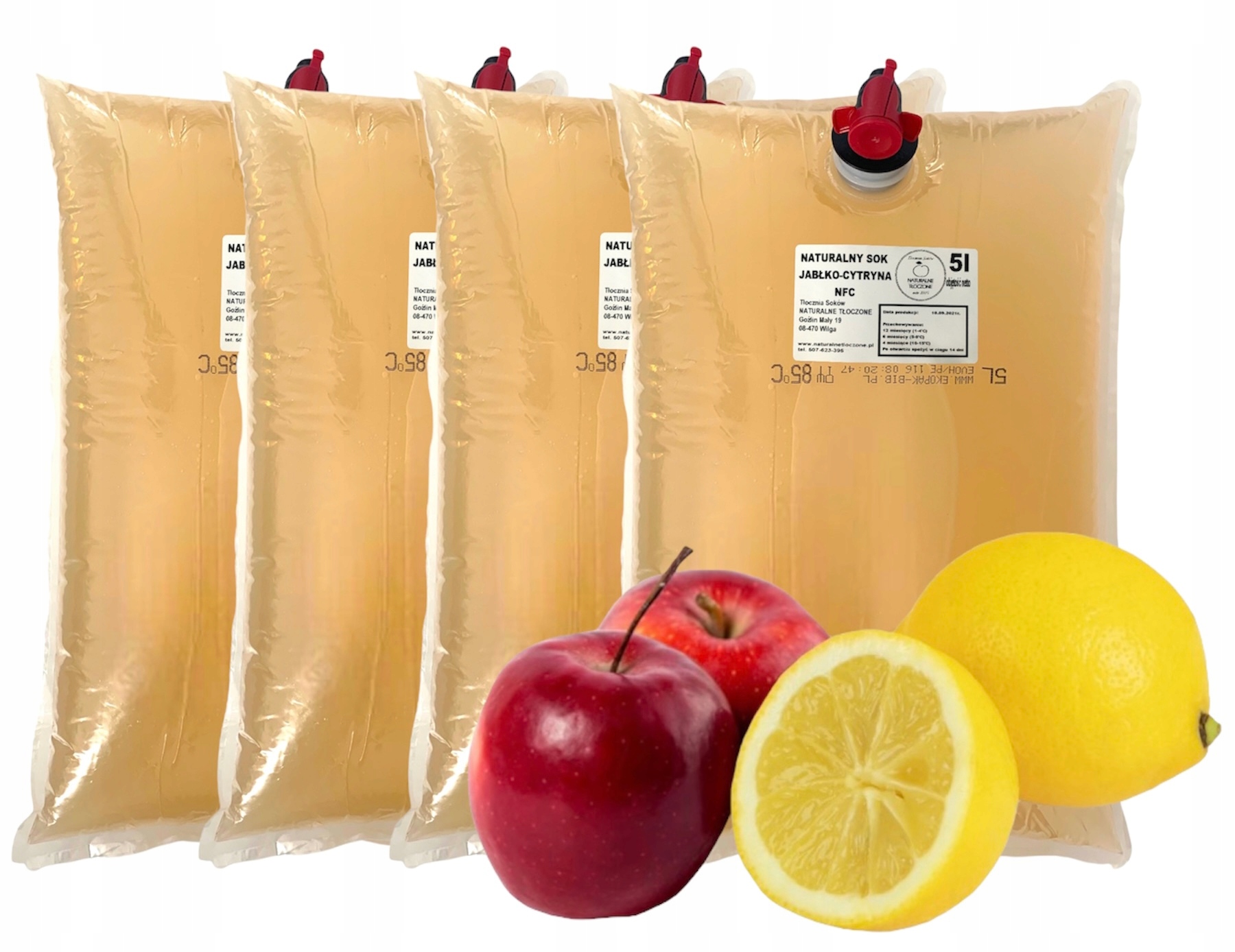 Sok jabłko-cytryna 4x 5l Zestaw- 20l, Nfc