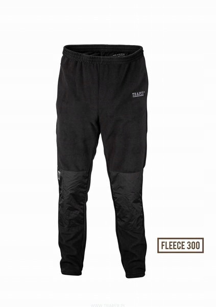 Spodnie Ocieplane Traper Fleece Black 300g Rozmiar L ciepłe!