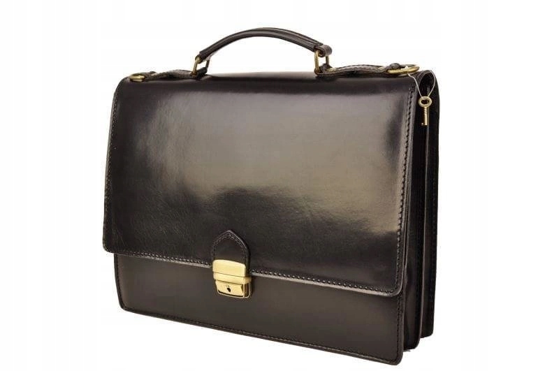 Pánská kožená aktovka Černá