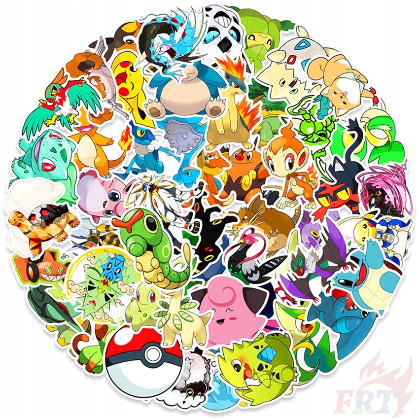 

Naklejki Pokemon Go Wlepy 100 szt Na laptopa
