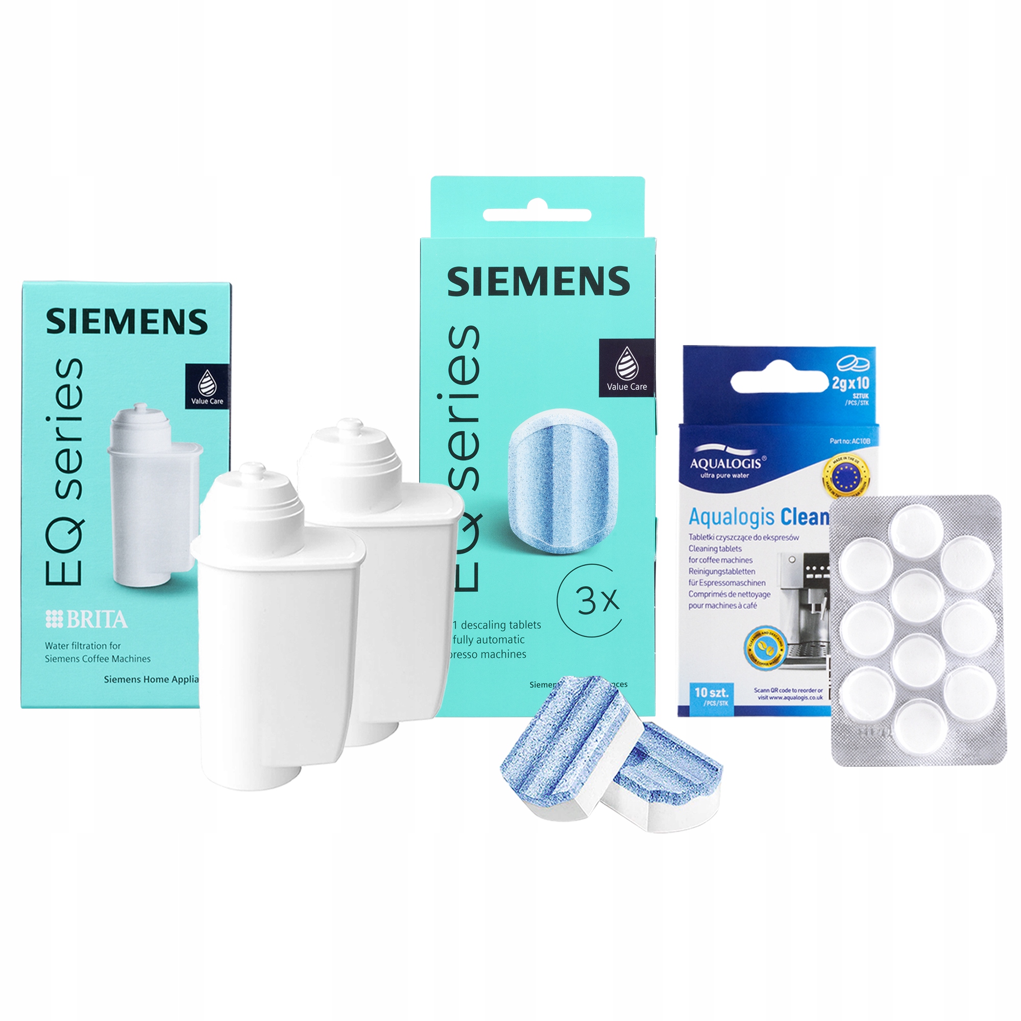 2x Filtr vody Intenza TZ70003 pro kávovar Siemens Odvápňovač Tablety