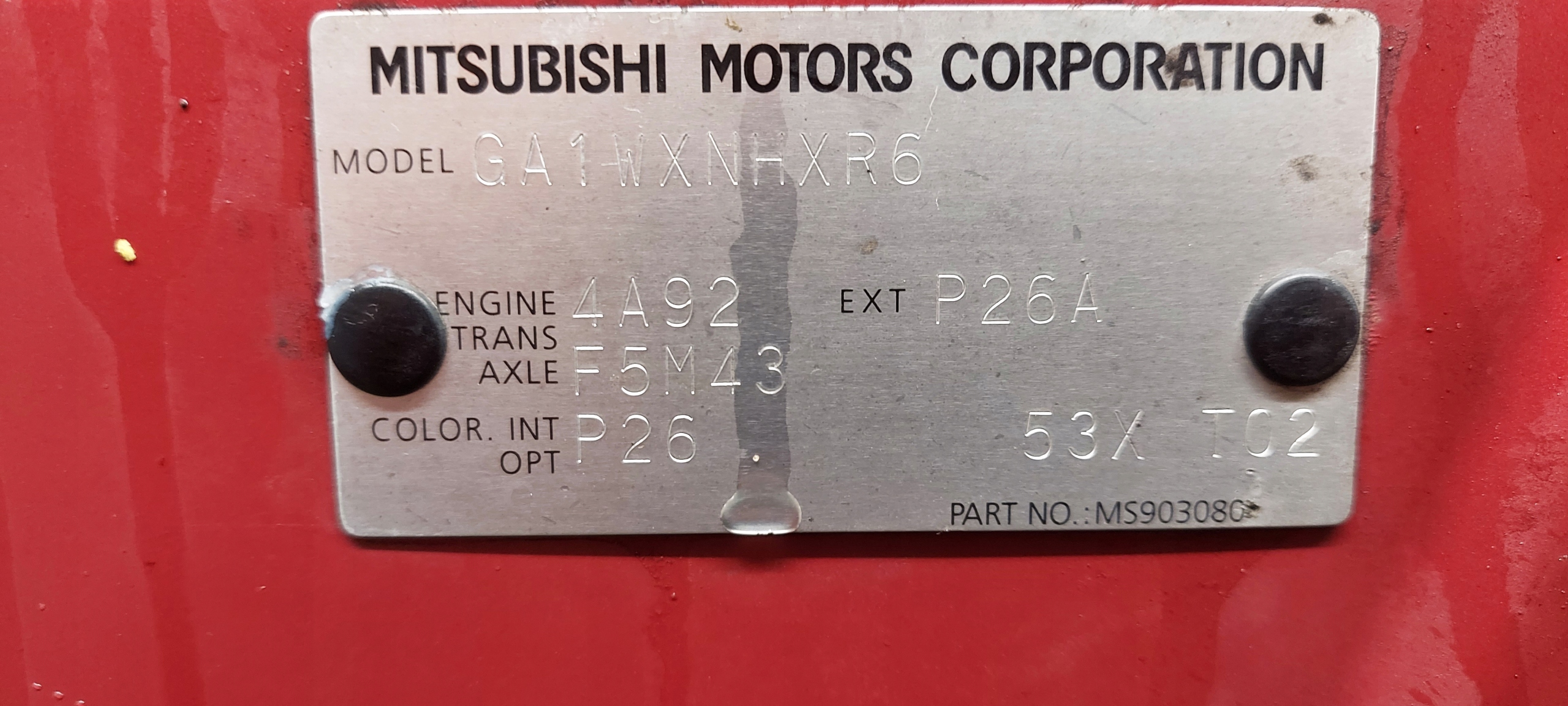 parafango sinistra MITSUBISHI ASX LAK: P26
