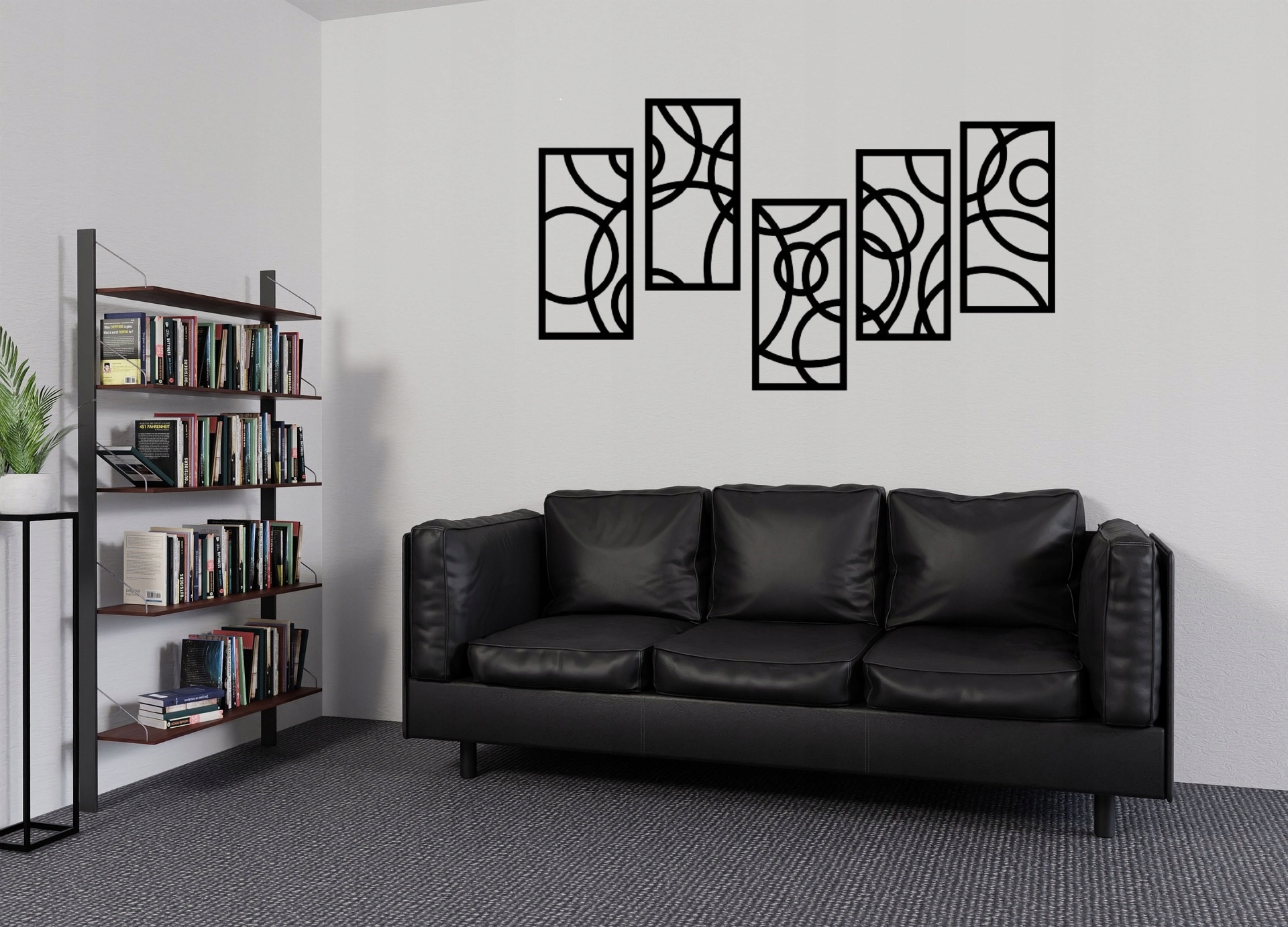 Obraz AŻUROWY Obrazy do salonu dekoracje scienne tryptyk Panele 3D 135cm Szerokość produktu 135 cm