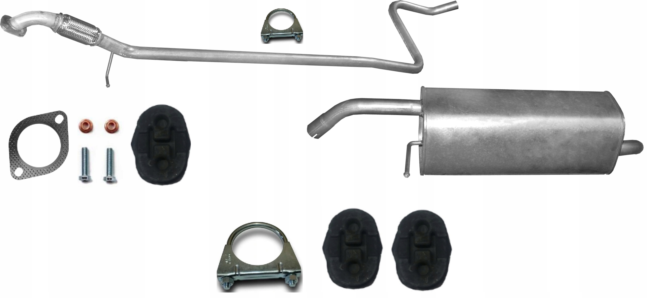 FORD FIESTA 1.25 1.4 2008-2012 TŁUMIK KOMPLET