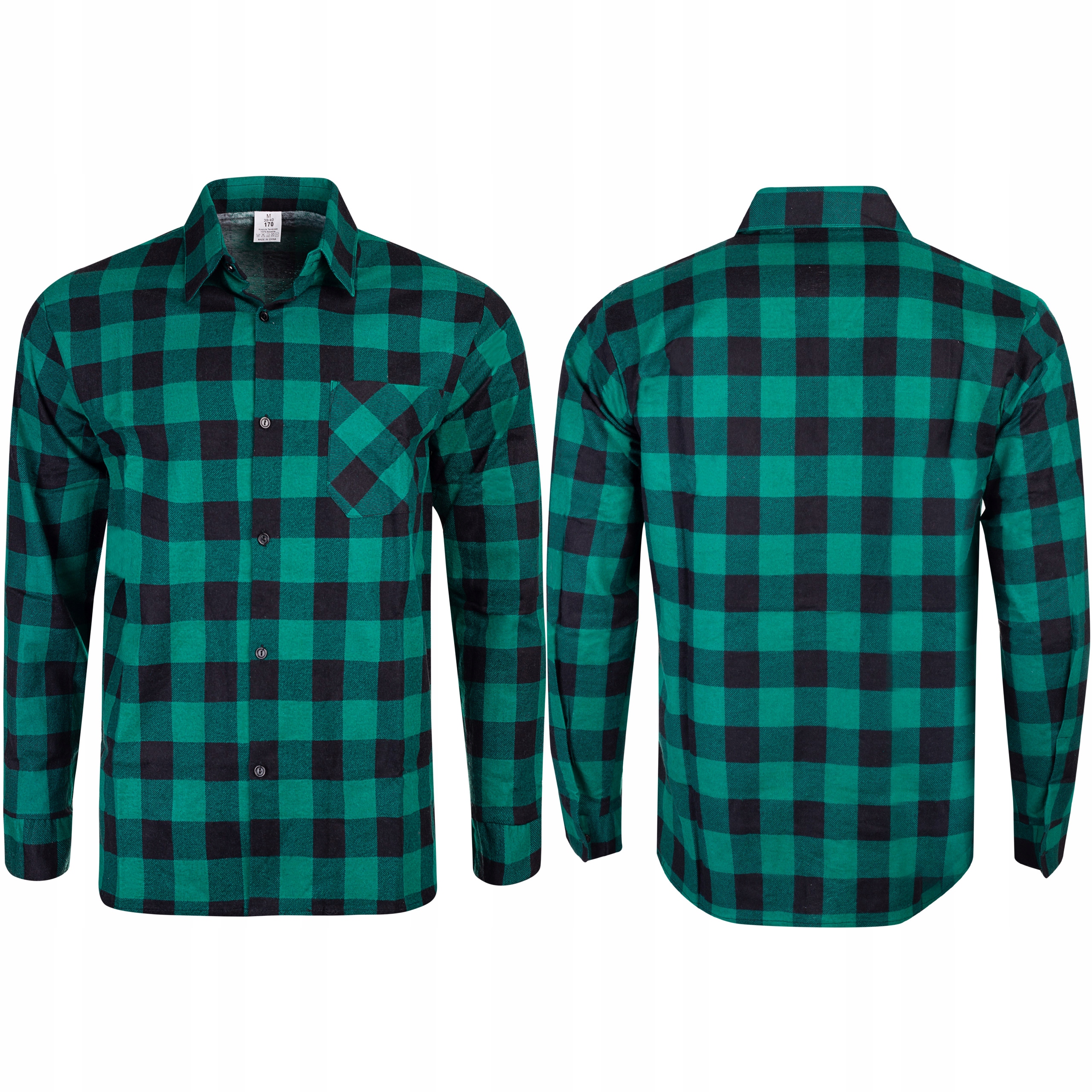 KOSZULA FLANELOWA CASUAL W KRATE MĘSKA 100% BAWEŁNA r. XXL Rozmiar XXL