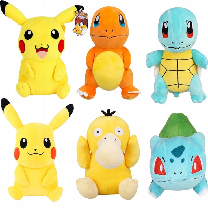 

Pokemon Maskotka Pluszak Pikachu Bulbasaur Psyduck