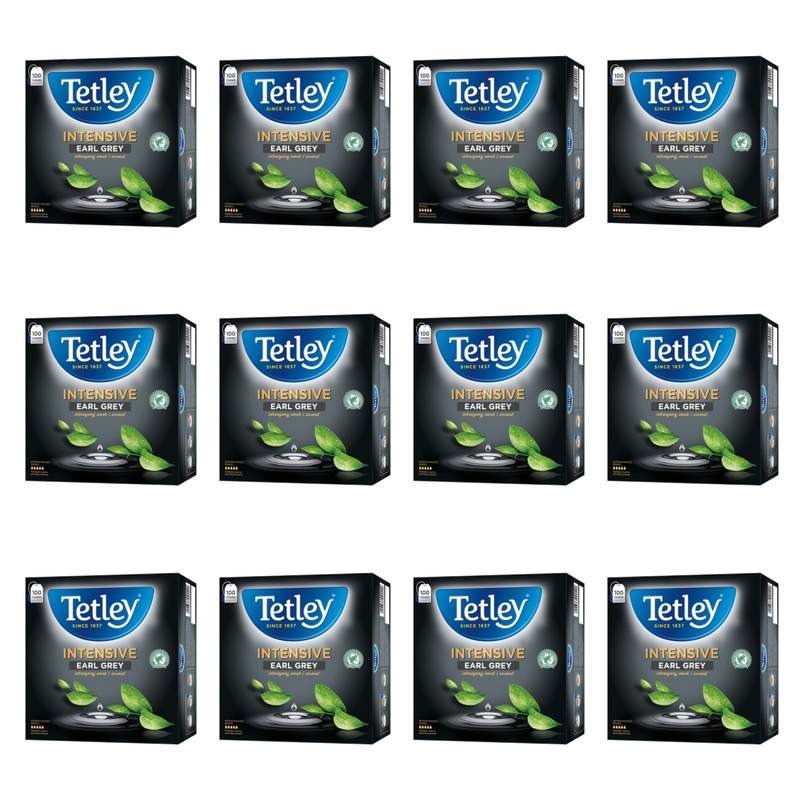 Čaj Tetley Intensive Earl Grey 100 sáčků x 2 g X12