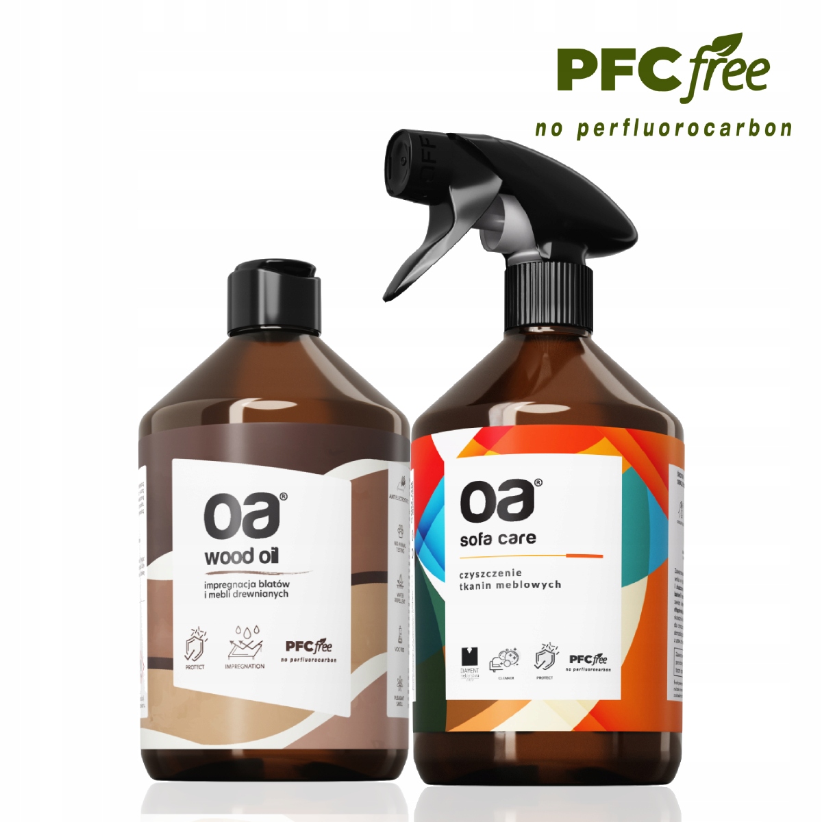 Set Olej na impregnaci dřeva čisticí prostředek na tkaniny pohovky Oa
