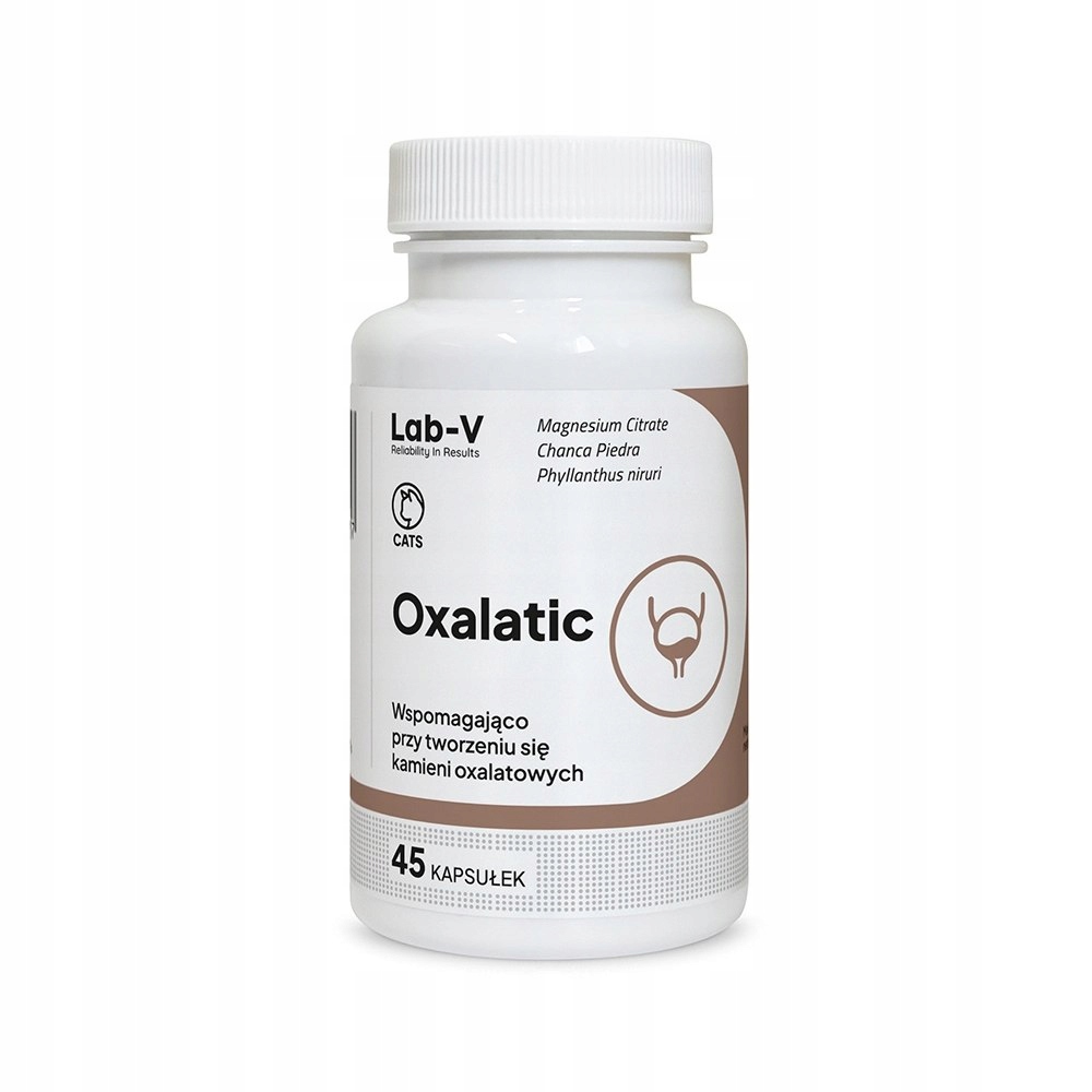 Lab-v Oxalatická podpora pro kočky při tvorbě oxalátových kamenů 4