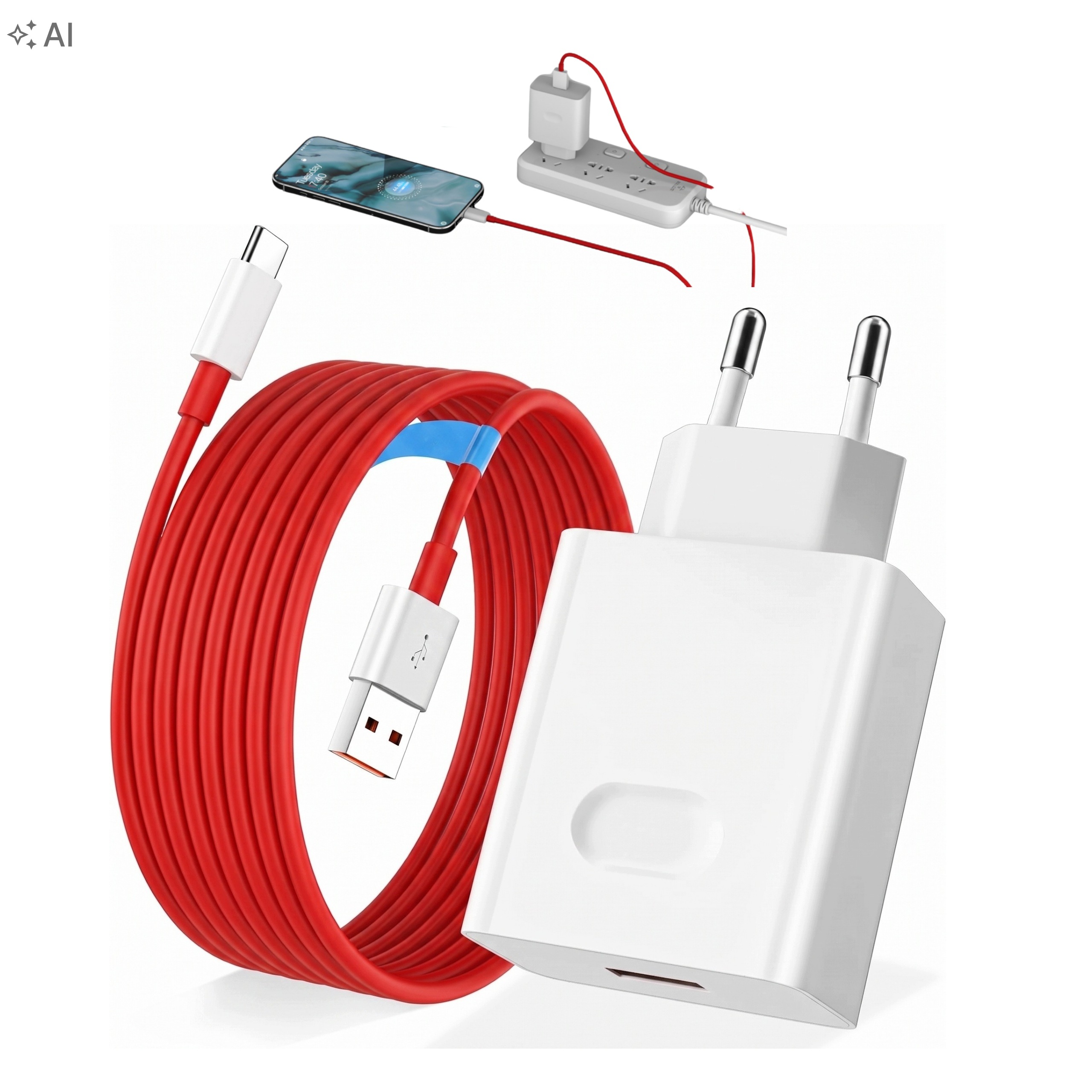 Ładowarka OnePlus SuperVOOC 100W Kabel Usb-c 8A 1m do Oppo Realme