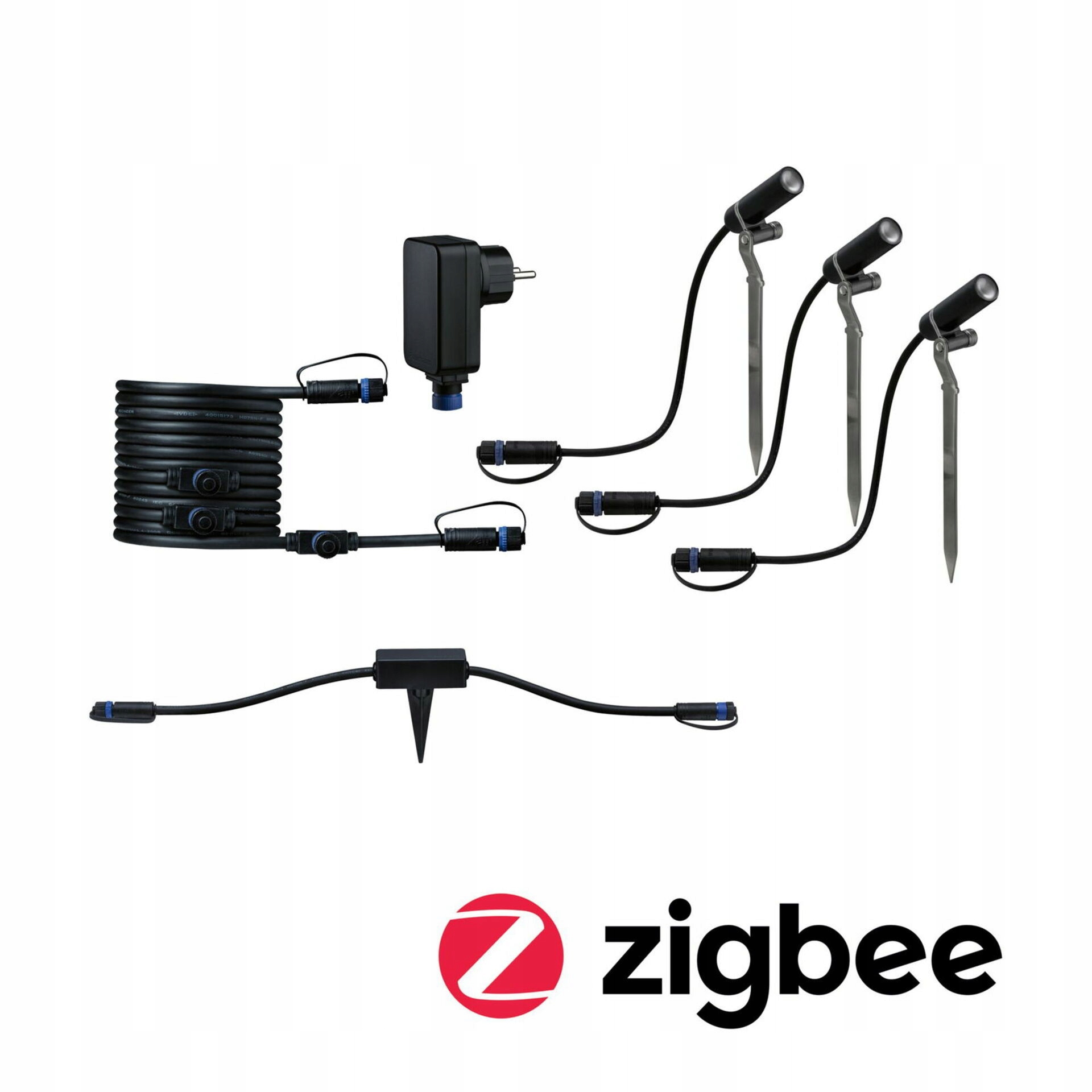 Paulmann Plug & Shine Zigbee 3.0 Led záhradný set 3x2W IP65 antracit 3000K