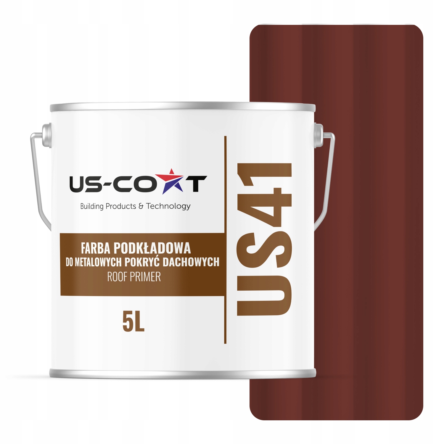 Základná Farba Na Kovové Strechy Višňová RAL3009 5L Matná