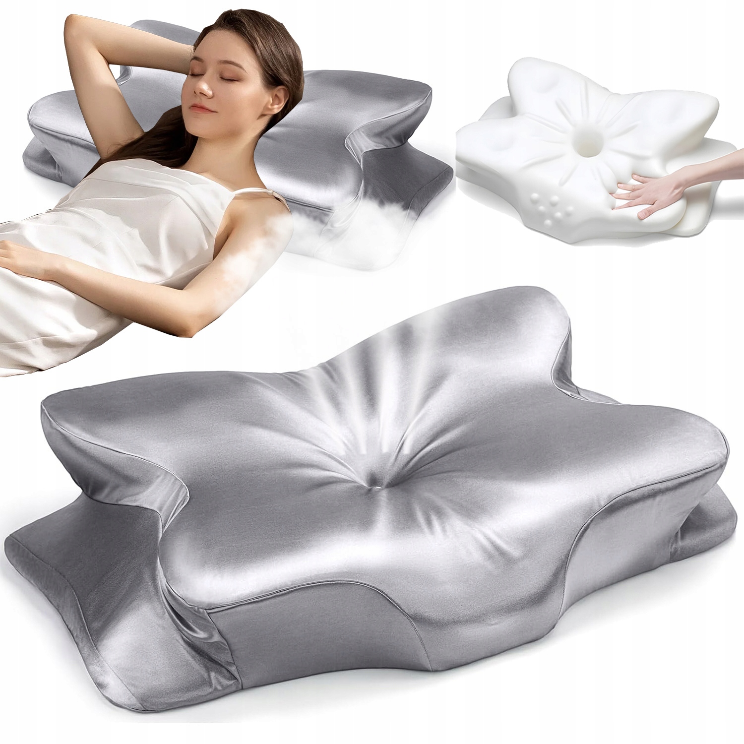 Poduszka Ortopedyczna Duża Do Spania Na Boku Memory Miękka