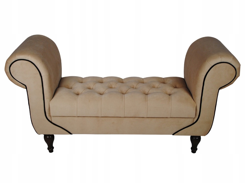 ŁAWKA KOZETKA PIKOWANA PUFA GLAMOUR SKRZYNIA SOFA