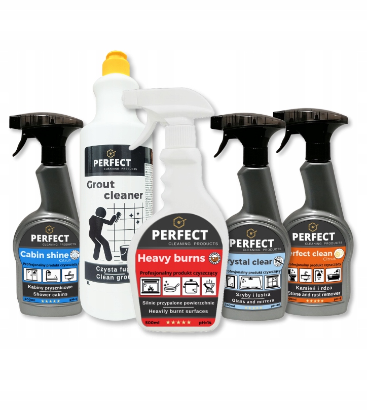 Levně Sada čisticích prostředků Čistá spára koupelna kabina zrcadlo připáleniny