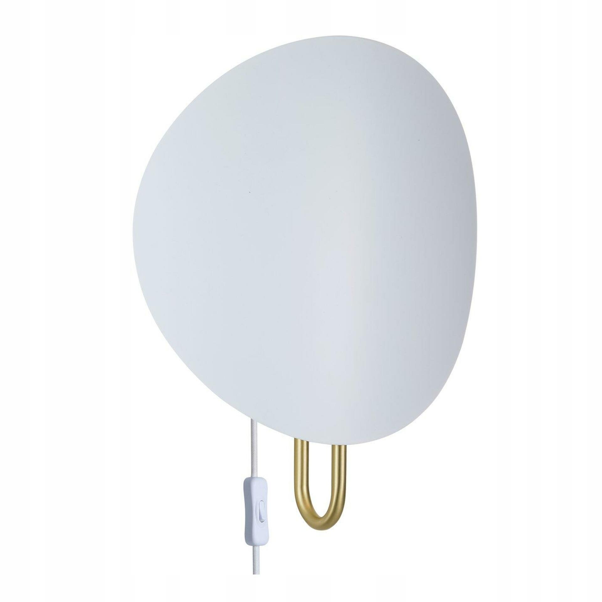 Nordlux Spargo nástenné svietidlo biela mosadz E27 design 32 cm