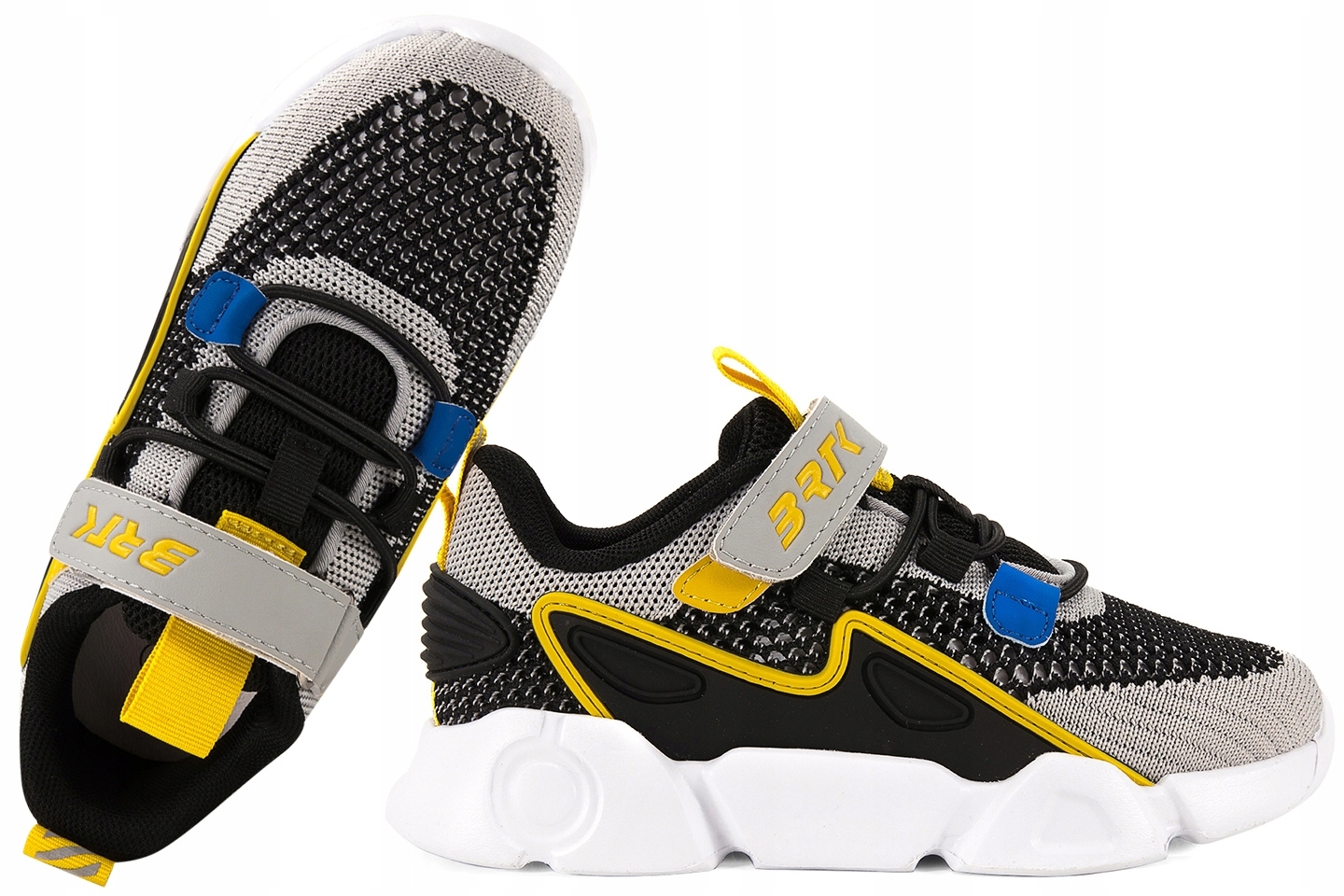 Bartek 8700718 Buty Sportowe Sneakersy Chłopięce Półbuty Pu Rzep Czarny 33