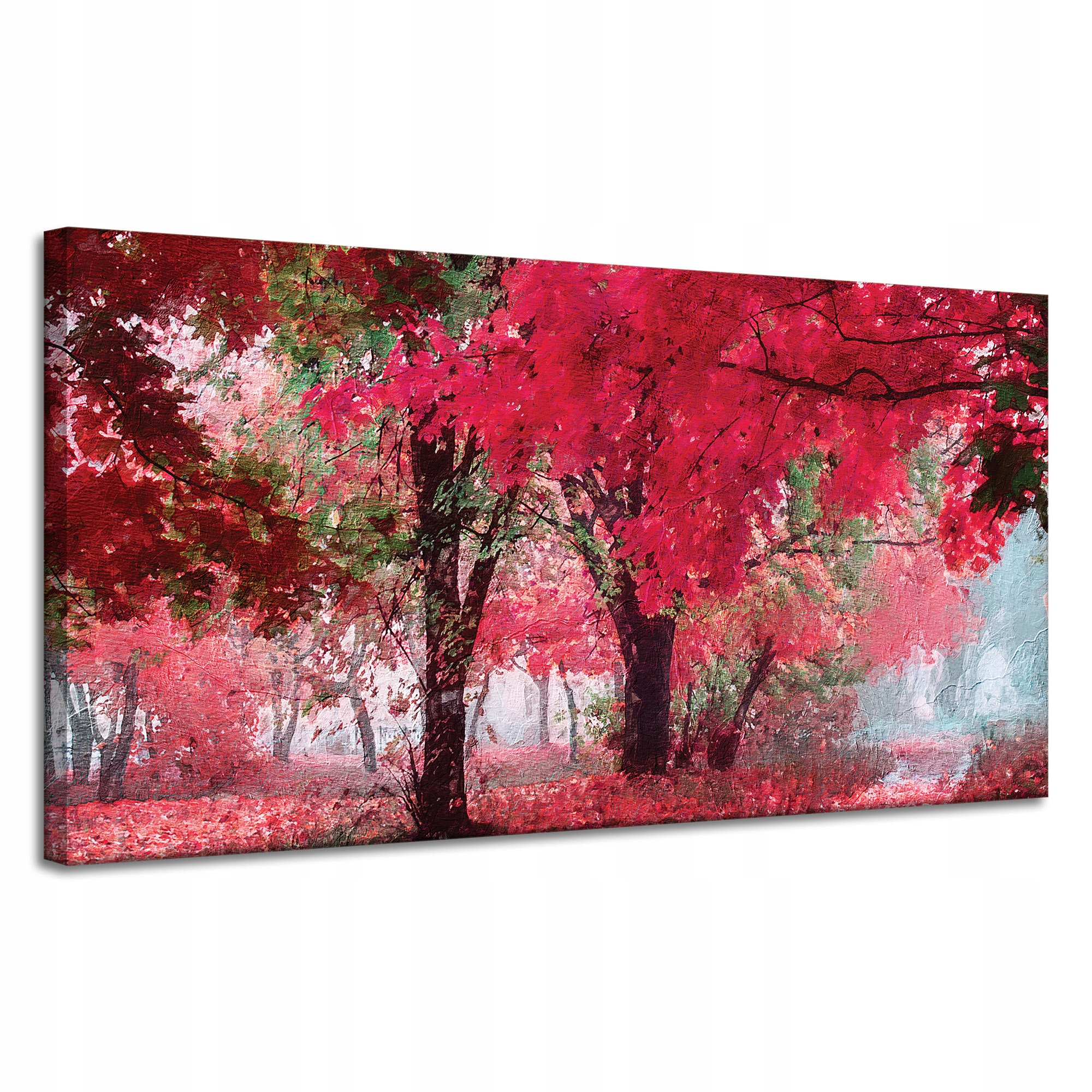 Obraz na plátně Růžové listy Stromy Umění 120x60 cm Ideální jako dárek