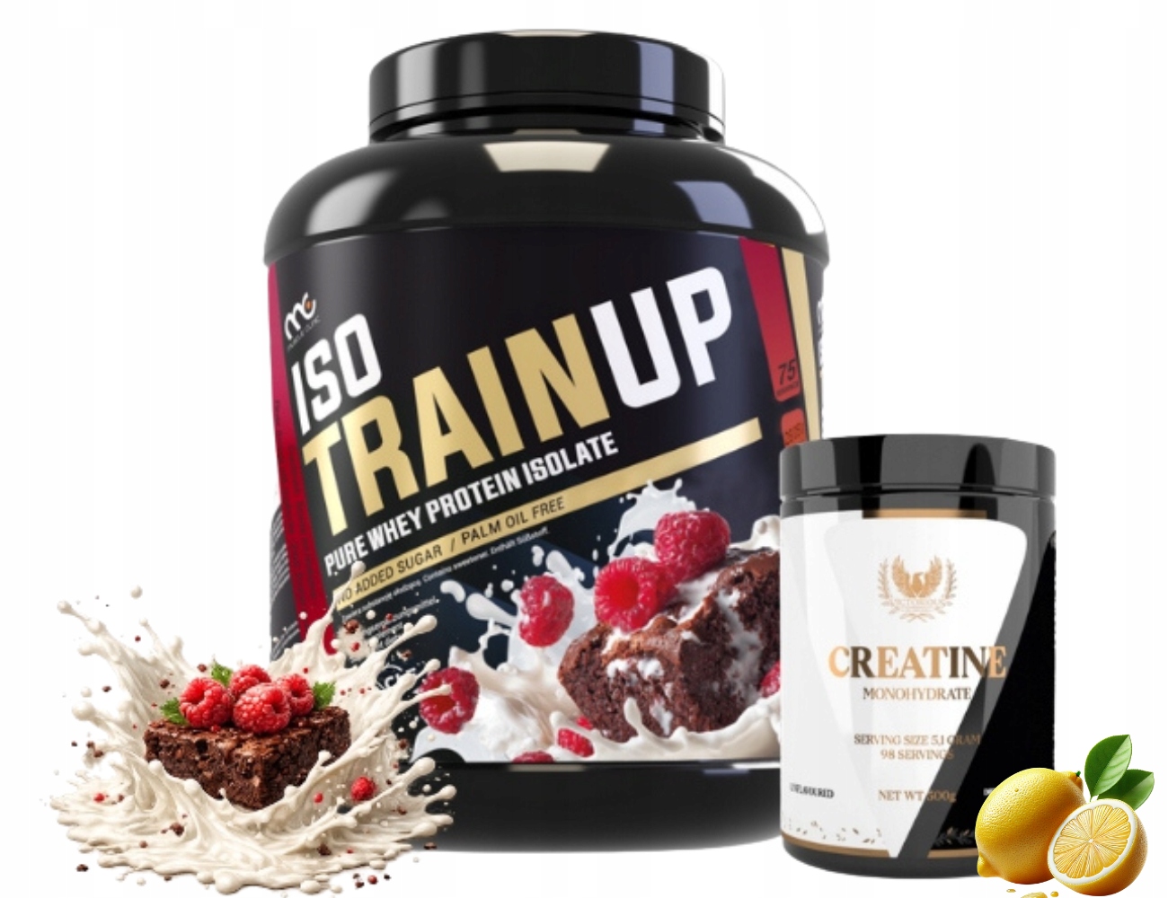 Muscle Clinic Iso Train Up 2250 g Proteinový Izolát 92 g Kreatin 500 g Mono