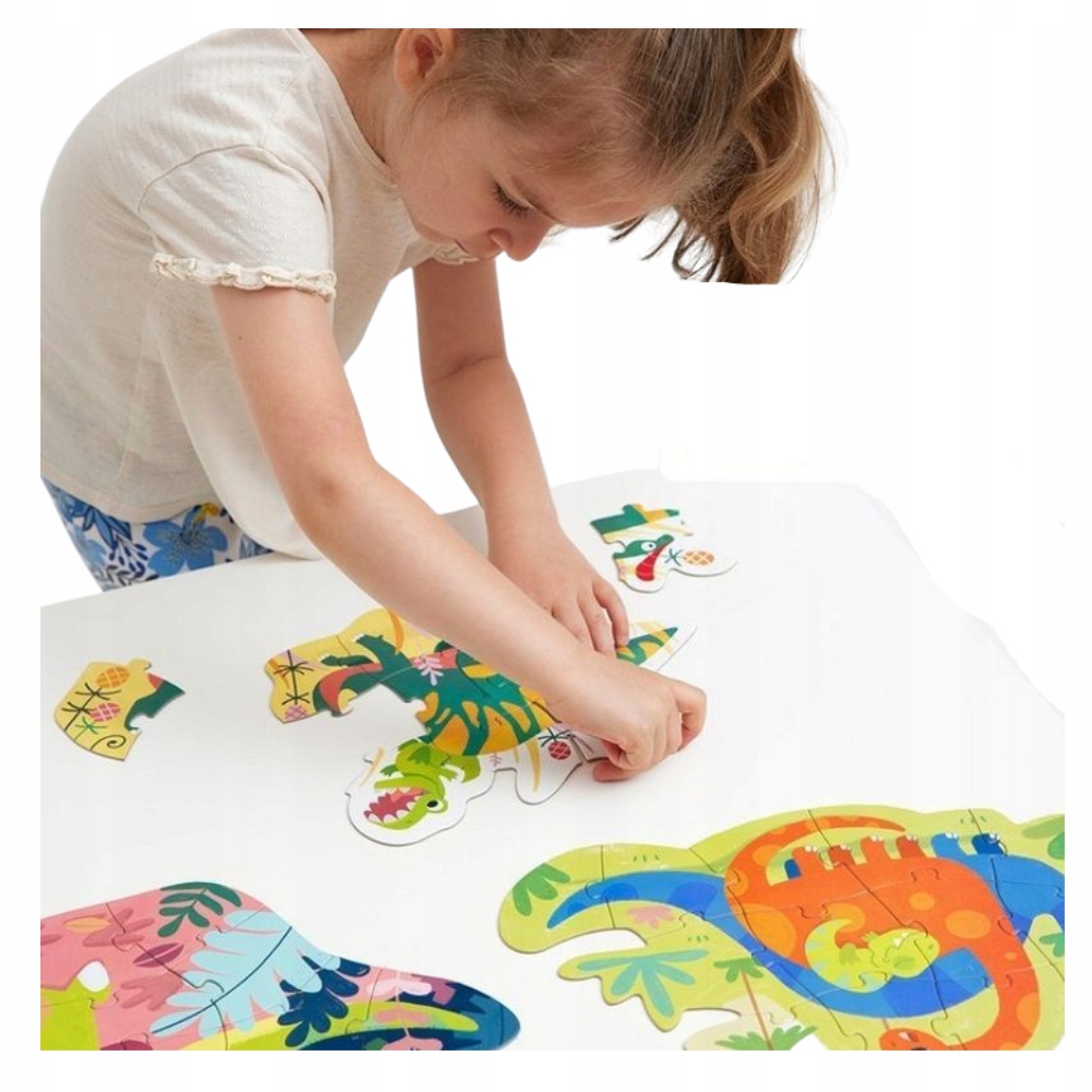 CzuCzu Dinozaury Puzzle Progresywne 71 elementy 4 Układanki 3+ Liczba elementów 71