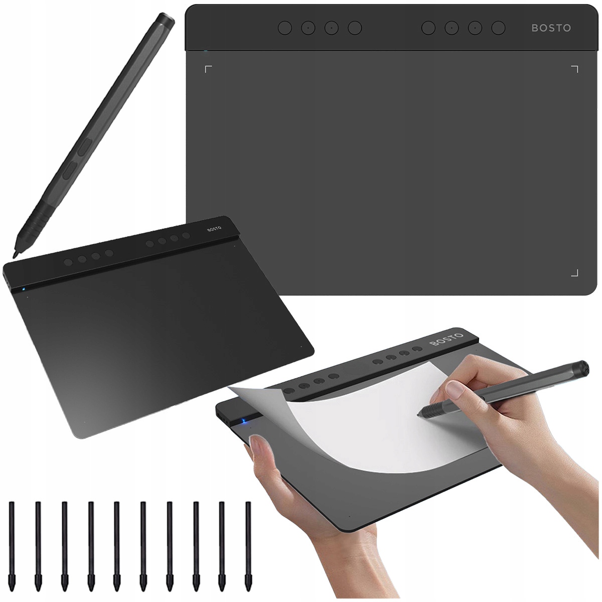 Profesionální Tablet s perem 16384 Bosto T640K