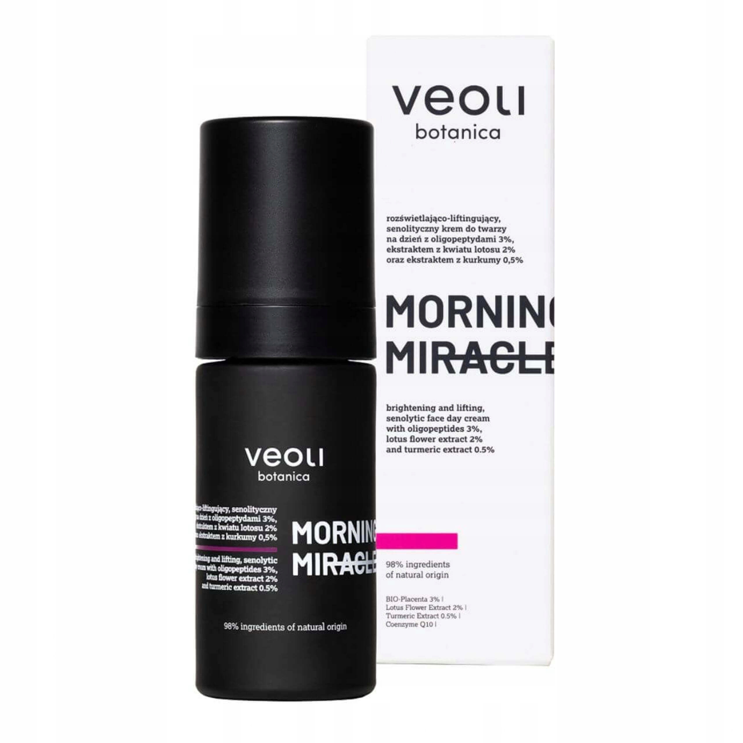 Veoli Botanica Morning Miracle Rozjasňující denní krém na obličej 30 ml