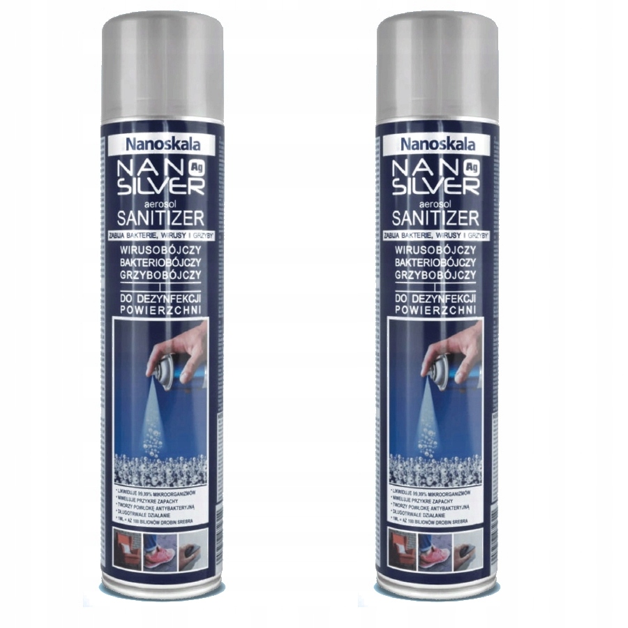Zestaw 2 Szt Nanoskali Nanoskala 2x500 ml Dezynfekcja Obuwia Nanosrebro
